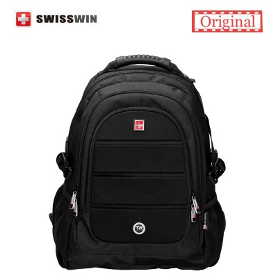 Swisswin Black Business Backpack Male Swiss Military 15 6 Computer Bag Mochila Masculino Orthopedic Backpack Sac A