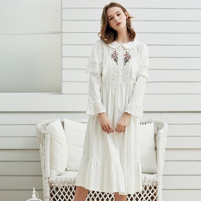 white sleep dress