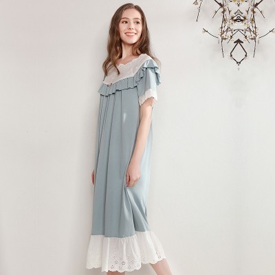 women's short sleeve cotton nightgowns