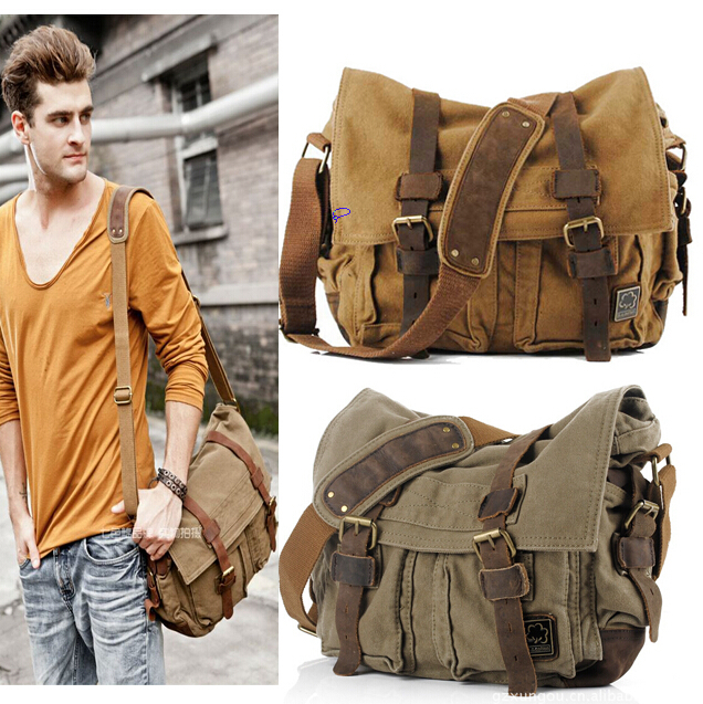 vintage messenger bag mens