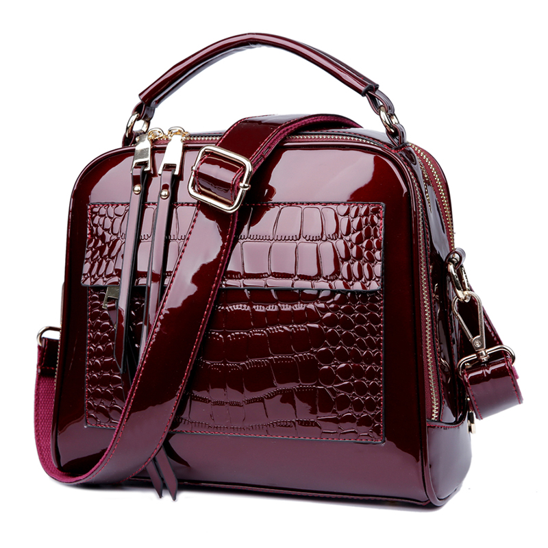 patent leather bag