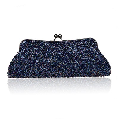 navy blue evening handbags