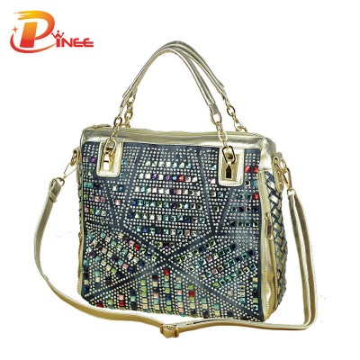 Rhinestone Handbags Designer Denim Handbags fashion brand luxury bag ...