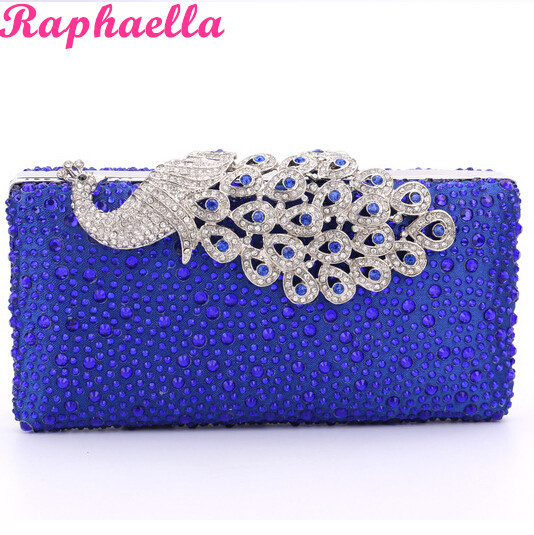 royal blue evening bag