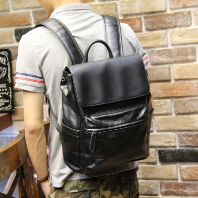 mens mini leather backpack