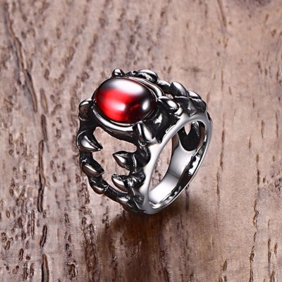 Mens Ouroboros Snake Rings in Silver Tone High Polished Stainless Steel ...