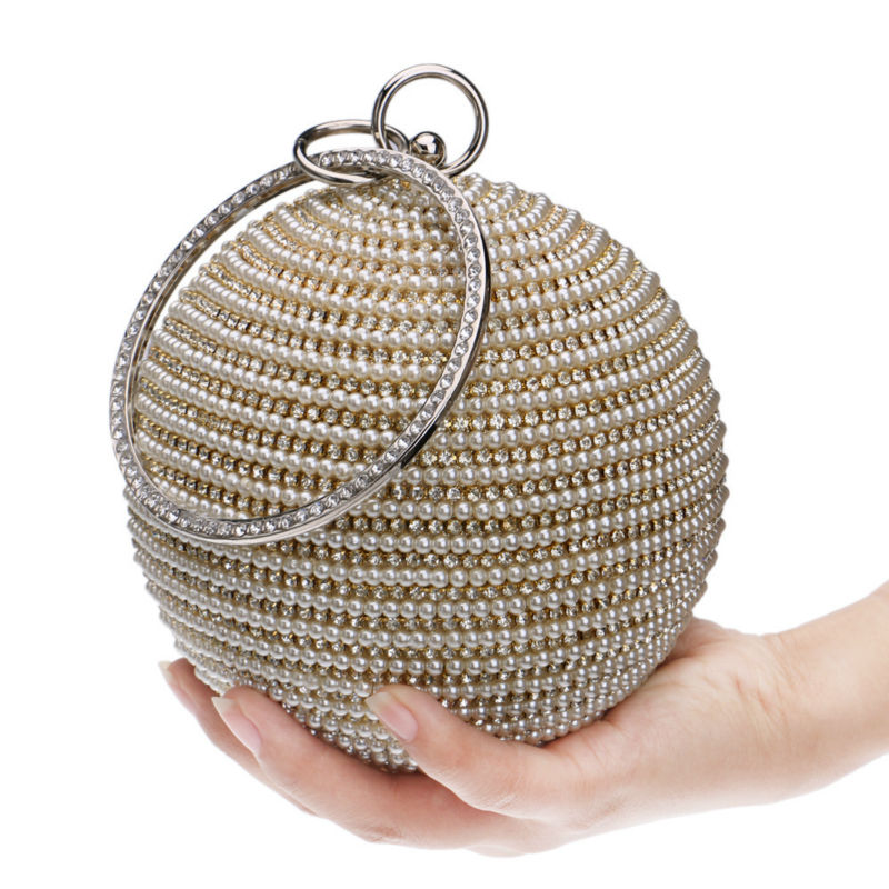 spherical clutch bag