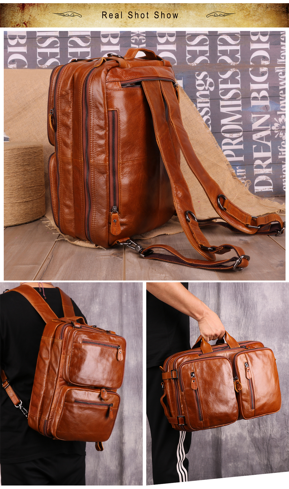vintage leather travel bag for mens