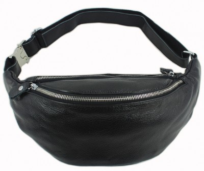 small leather waist bag