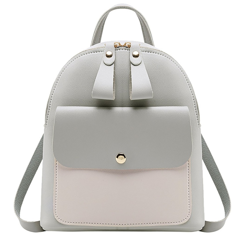 small grey backpack women's